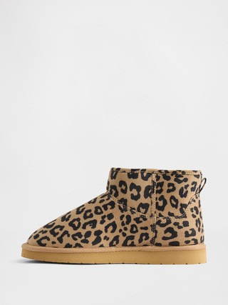 Kids Vegan Suede Sherpa-Lined Boots | Gap (US)