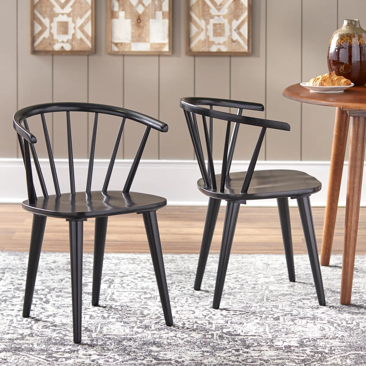 Demi-Lee 18'' H Solid Wood Side Chair (Set of 2) | Wayfair North America
