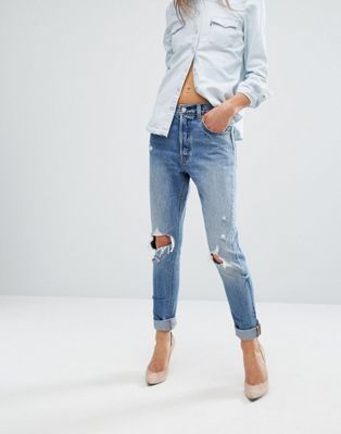 Levi's 501 Skinny Jeans Ripped Knees | ASOS (Global)