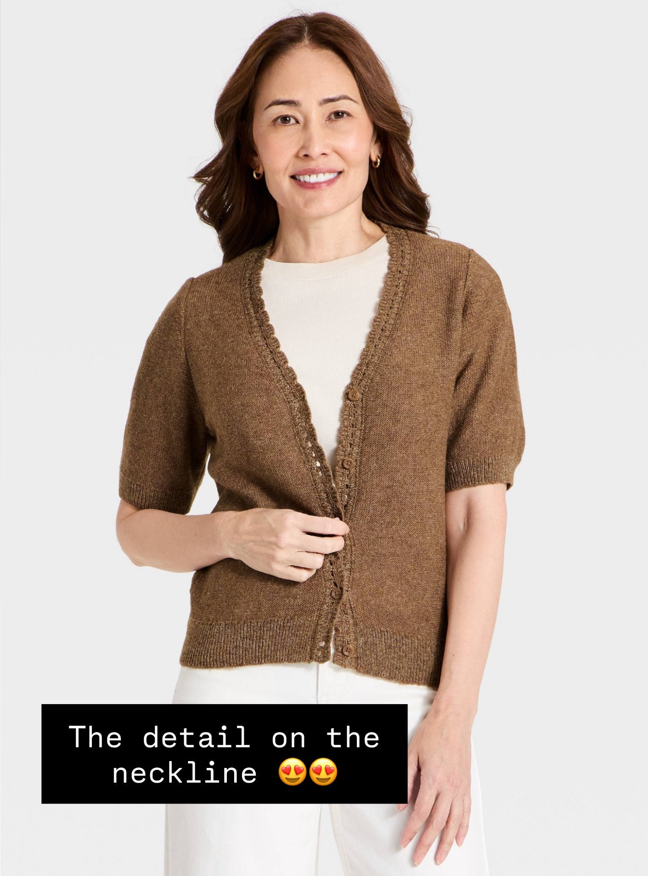 I love the details on this necklace! A great short sleeve cardigan that can take you into fall! It also comes in a few other colors!

Loverly Grey, Target, fall outfit inspo, fall cardigan, short sleeve cardigan, fall sweater 

 #LTKSeasonal