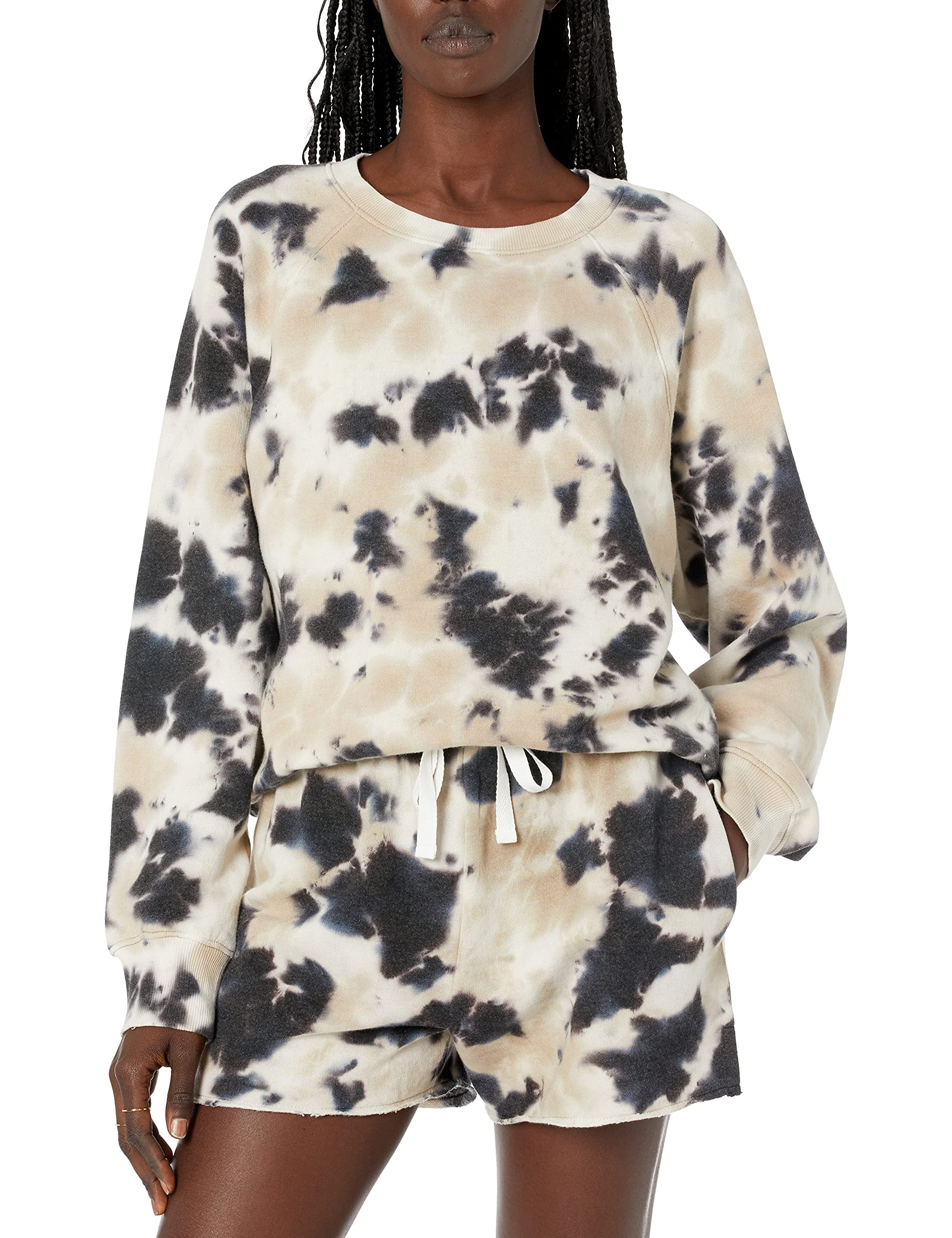 The Drop Women's Caroline Raglan Long-Sleeve Fleece Sweatshirt | Amazon (US)