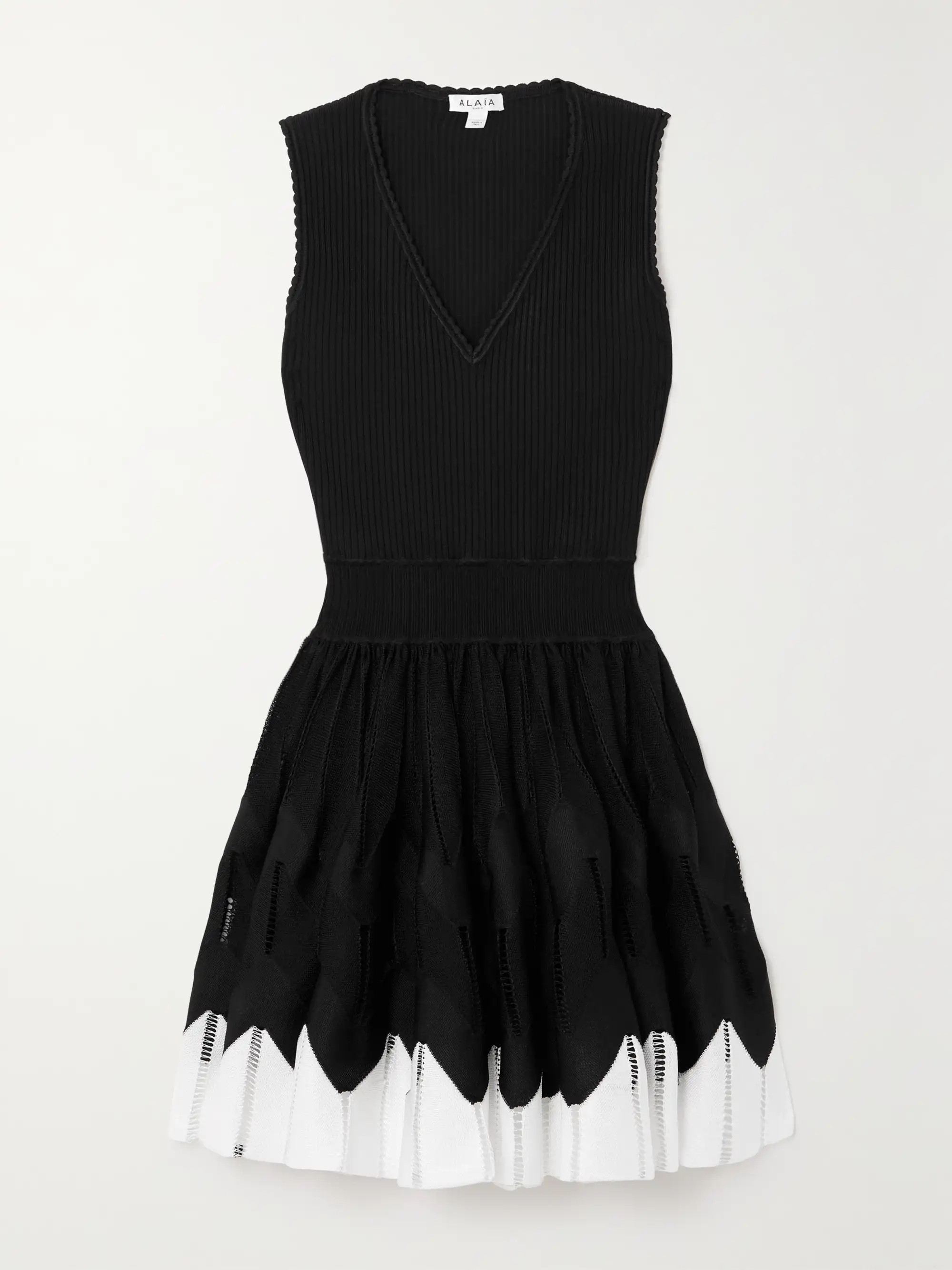 Scalloped knitted mini dress | NET-A-PORTER (UK & EU)