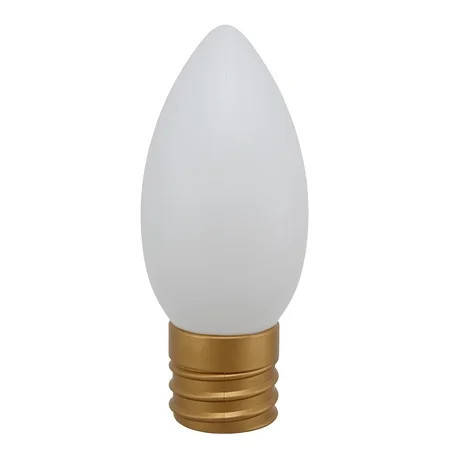 Indoor/Outdoor Light-Up Blow Mold Bulb Christmas Decoration with 10 Modes, White, 24", by Holiday Time | Walmart (US)