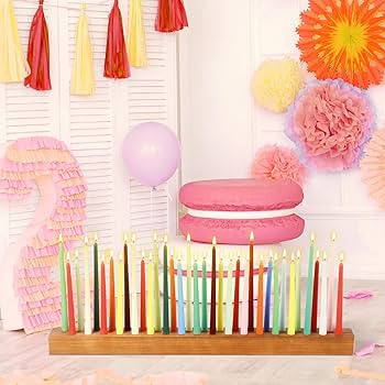 Mumufy Wood Taper Candle Holders for Table Centerpiece Dark Brown Giant Wooden Birthday Party Can... | Amazon (US)