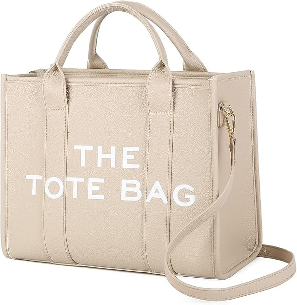 The Tote Bags for Women - Leather Tote Bag Trendy Travel Tote Bag Handbag Top-Handle Shoulder Cro... | Amazon (US)