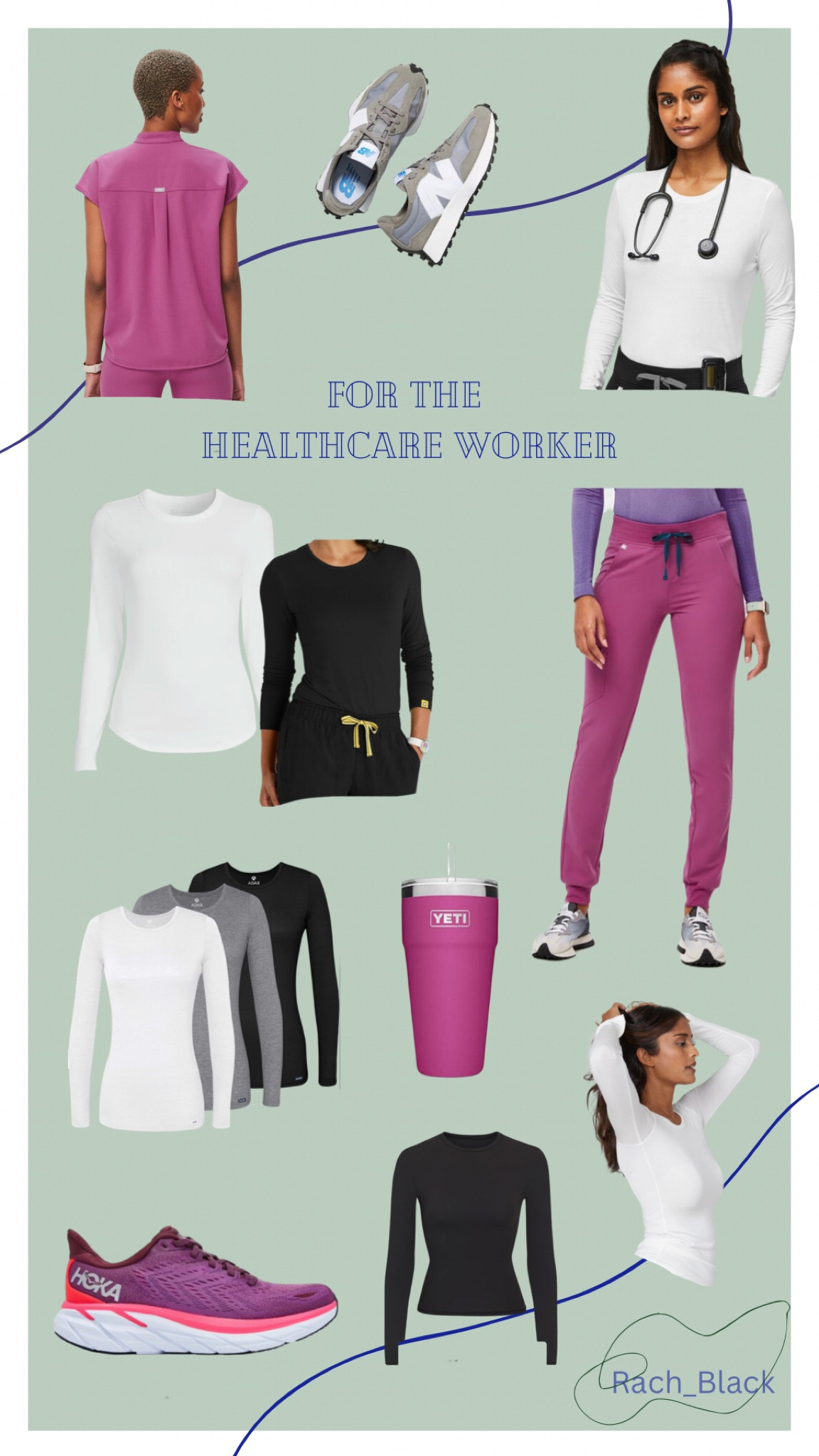 Healthcare, nurse, therapist, X-ray, radiology, tech, pct, respiratory, pharmacy, scrubs, undershirts 