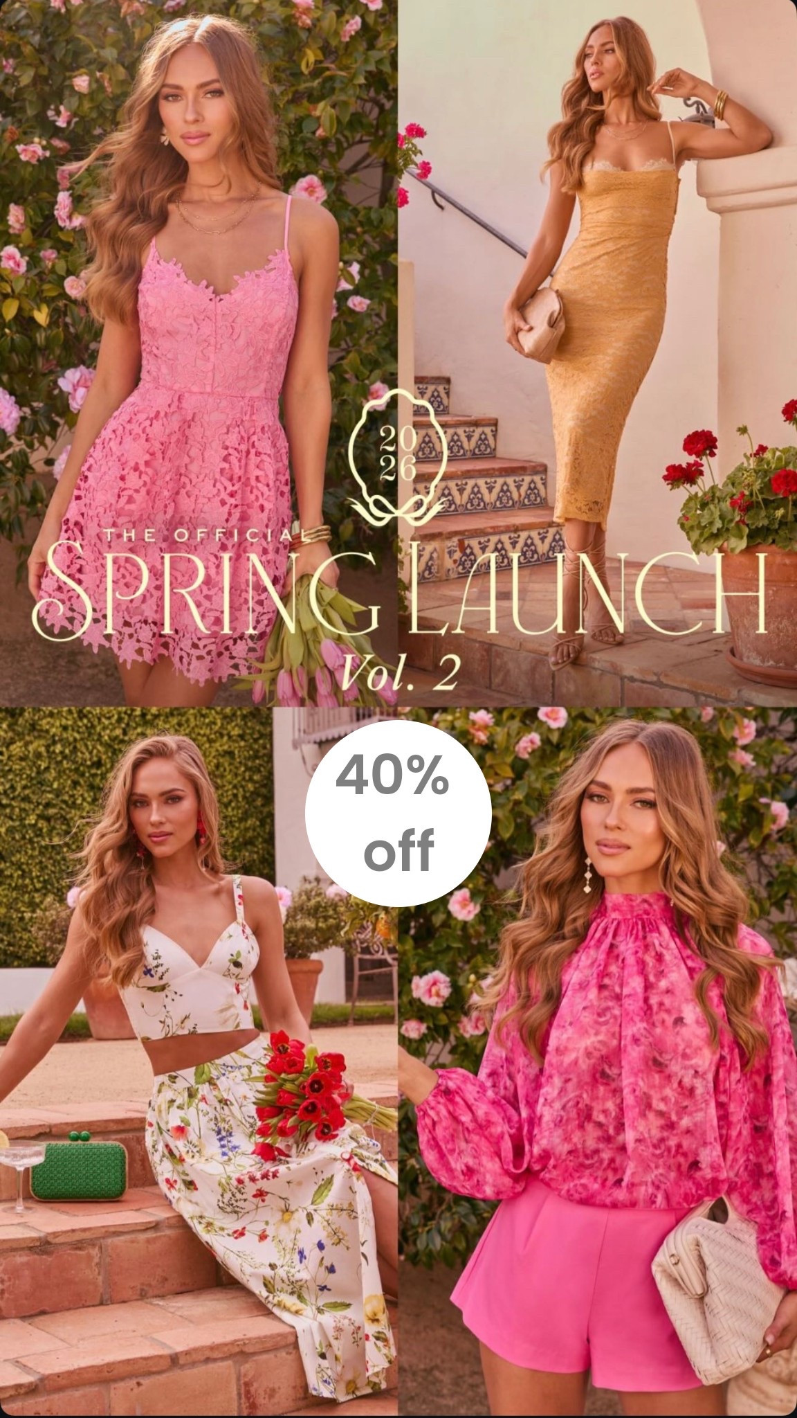 Spring vol. 2 
save 40% off sitewide with code AGGISAVE40
valid 2/14-2/16

#vici #spring #dress

#LTKNYFW #LTKValentine #LTKootd