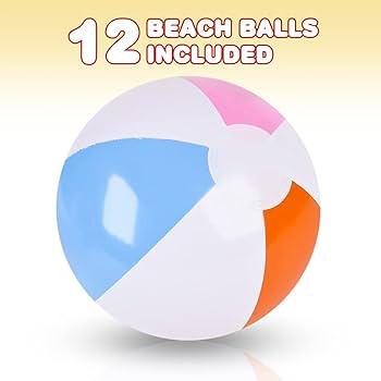 ArtCreativity Beach Balls for Kids, Pack of 12, Inflatable Summer Toys for Boys and Girls, Decora... | Amazon (US)