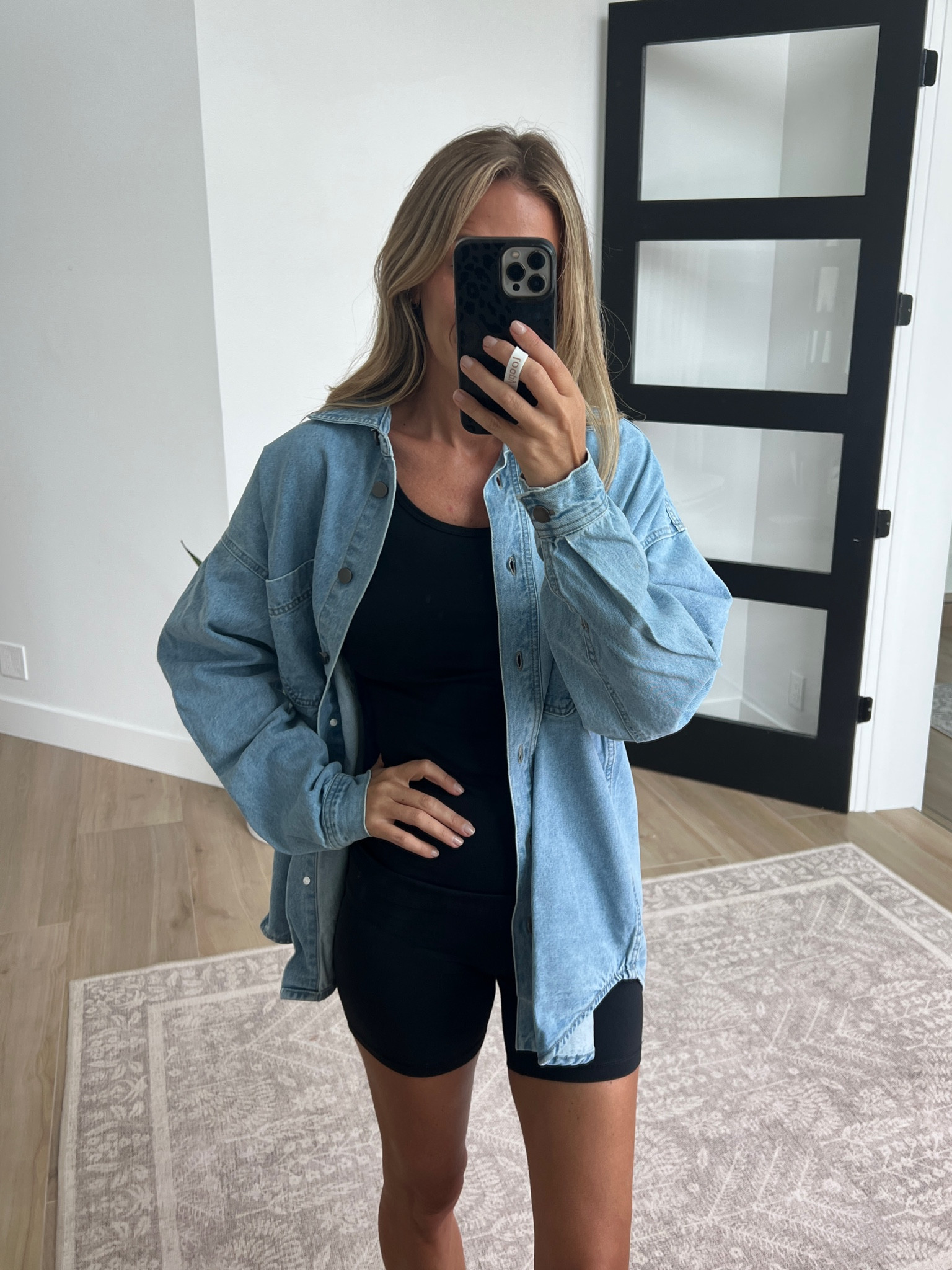 Walmart denim jacket, wearing a large but could have done a medium 

#LTKSeasonal #LTKSale #LTKFind