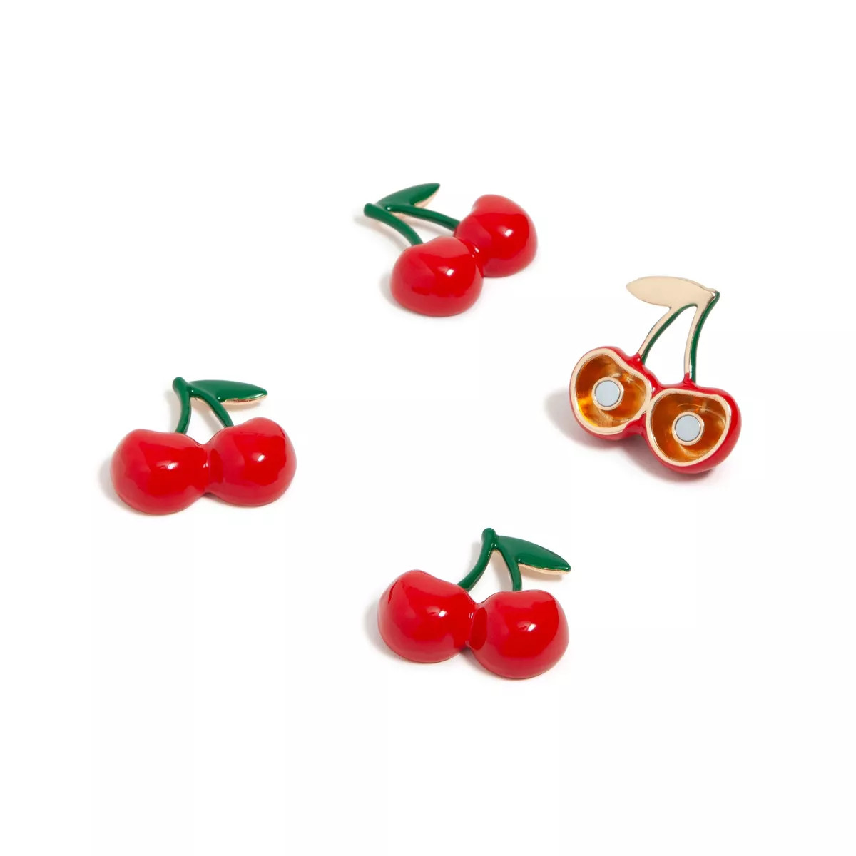 U Brands 4ct Cherry Magnets Red | Target