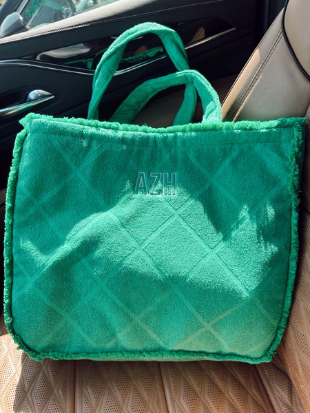 obsessed with my monogram terry cloth bag! makes the best gifts! perfect for pool, boat or beach 

#LTKSeasonal