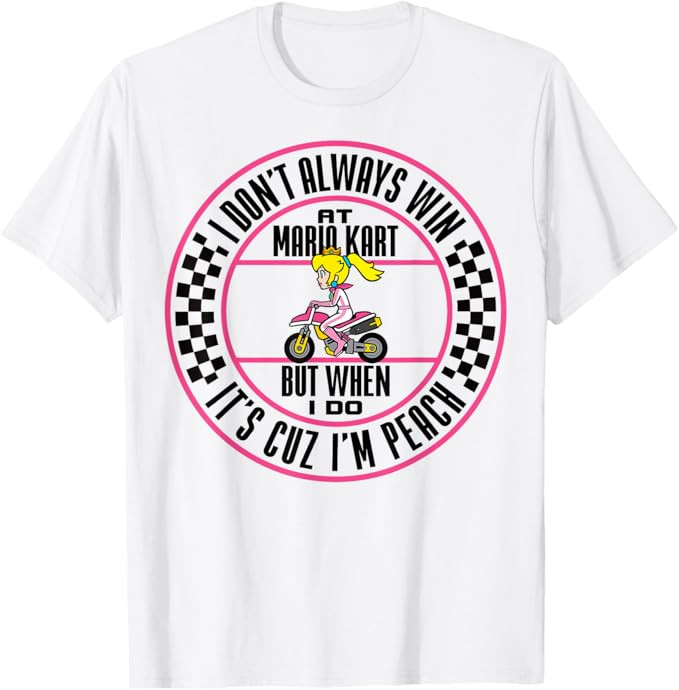 Nintendo Mario Kart Winning As Peach Graphic T-Shirt T-Shirt | Amazon (US)