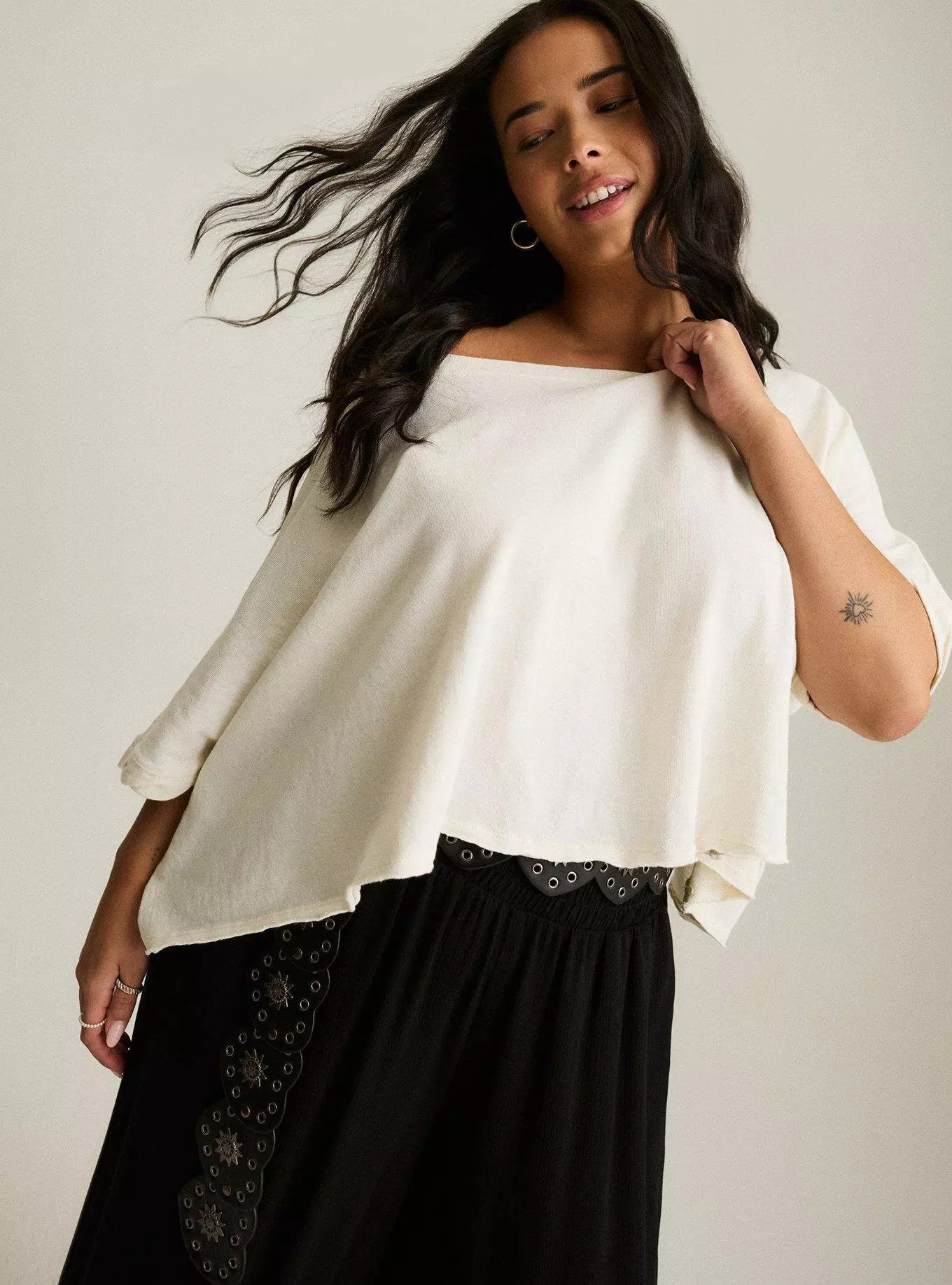 Festi Oversized Dolman Crop Tee | Torrid (US & Canada)