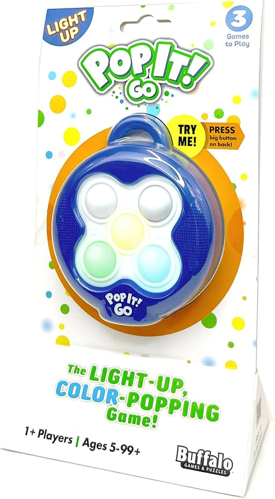 Pop It Go - The Original Light Up - Colorful Pattern Popping Game for Kids and Families on The go... | Amazon (US)