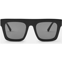 Zara - Squared Sunglasses - Black - M - Woman | Zara US