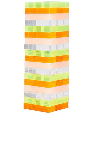 Mini Lucite Jumbling Tower in Neon | Revolve Clothing (Global)
