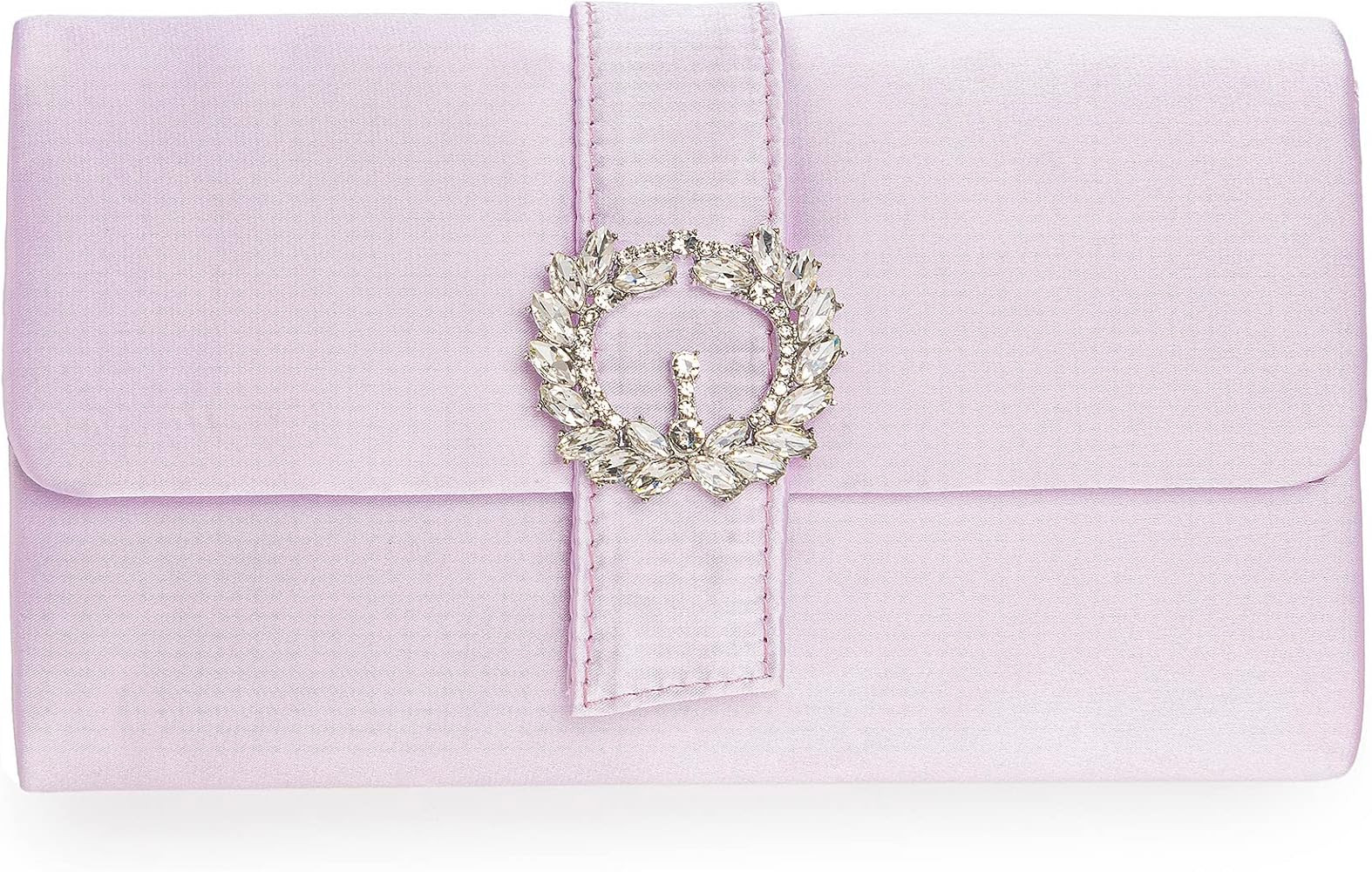 CHARMING TAILOR Evening Bag Diamantes Embellished Satin Clutch Purse for Woman Classy Party Handb... | Amazon (US)