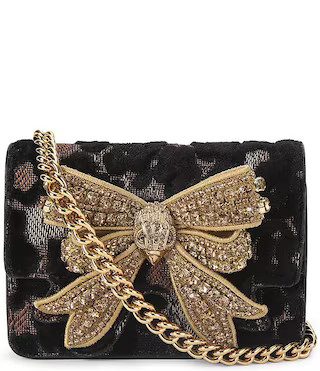 X Small Shoreditch Velvet Rhinestone Bow Chain Strap Crossbody Bag | Dillard's