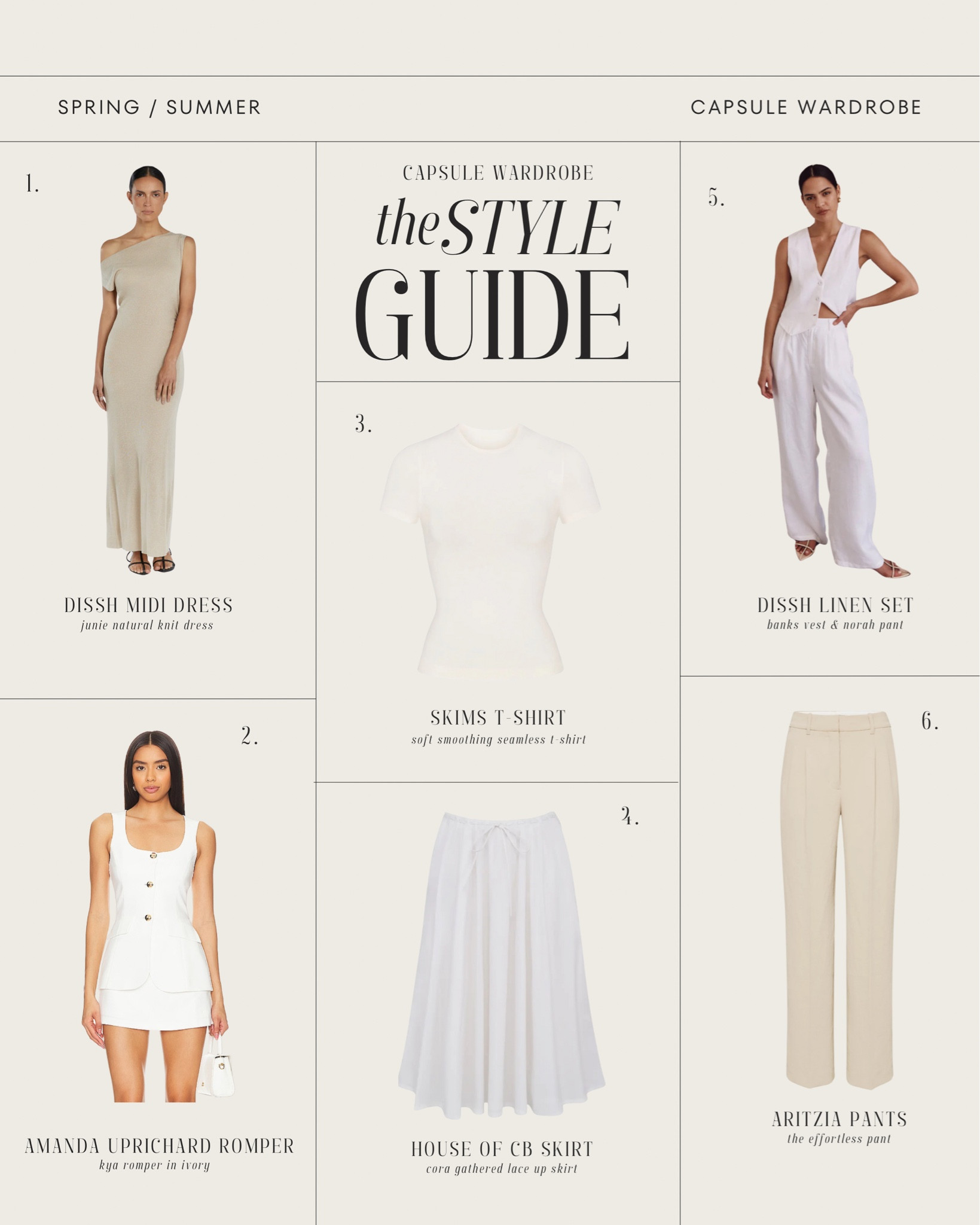 Spring / Summer Capsule Wardrobe 

#LTKstyletip