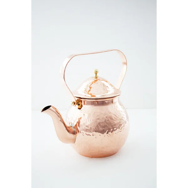 Vintage Inspired 40oz. Copper Teapot | Wayfair North America