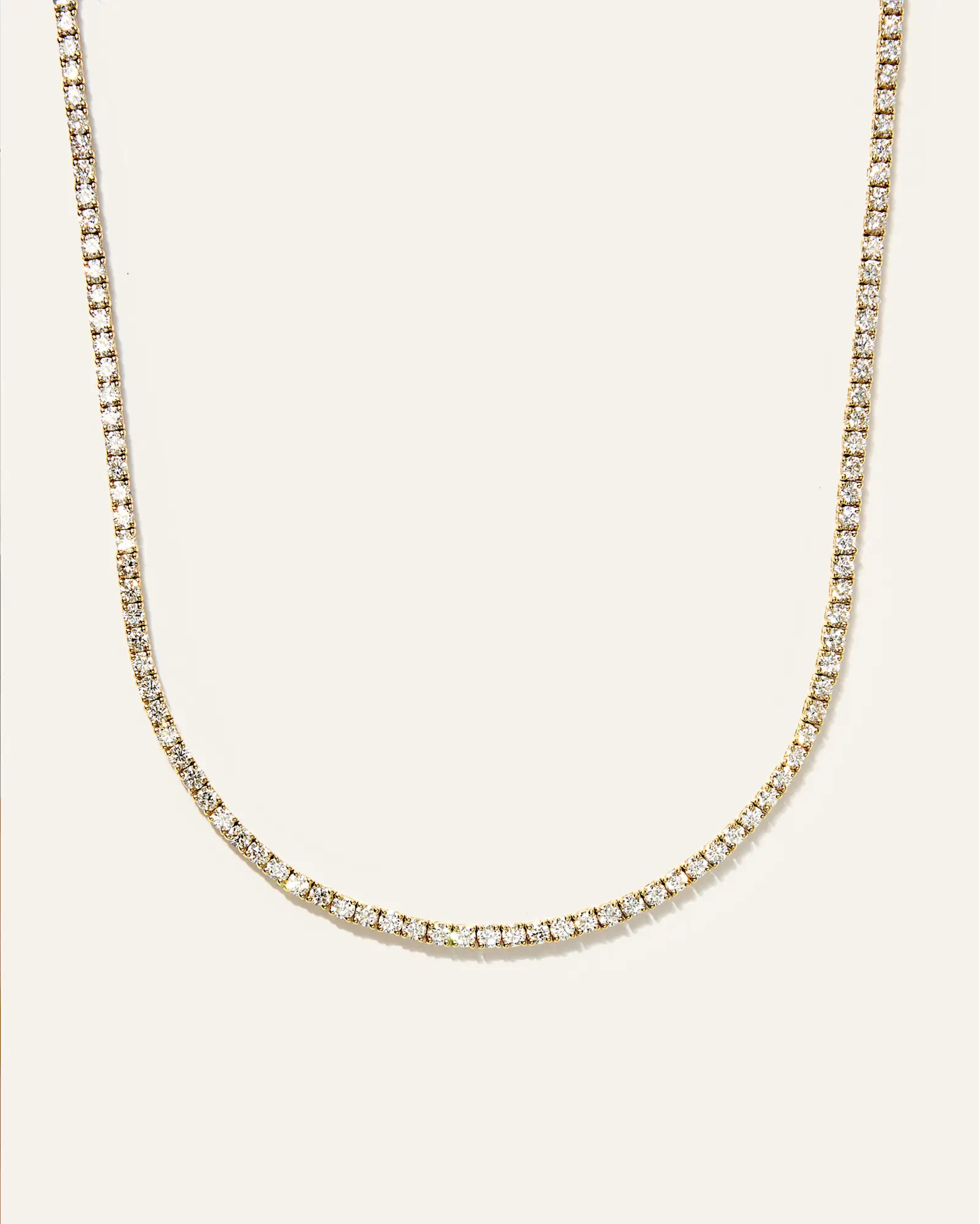 14K Gold Lab Grown Diamond Tennis Necklace - 5ctw | Quince