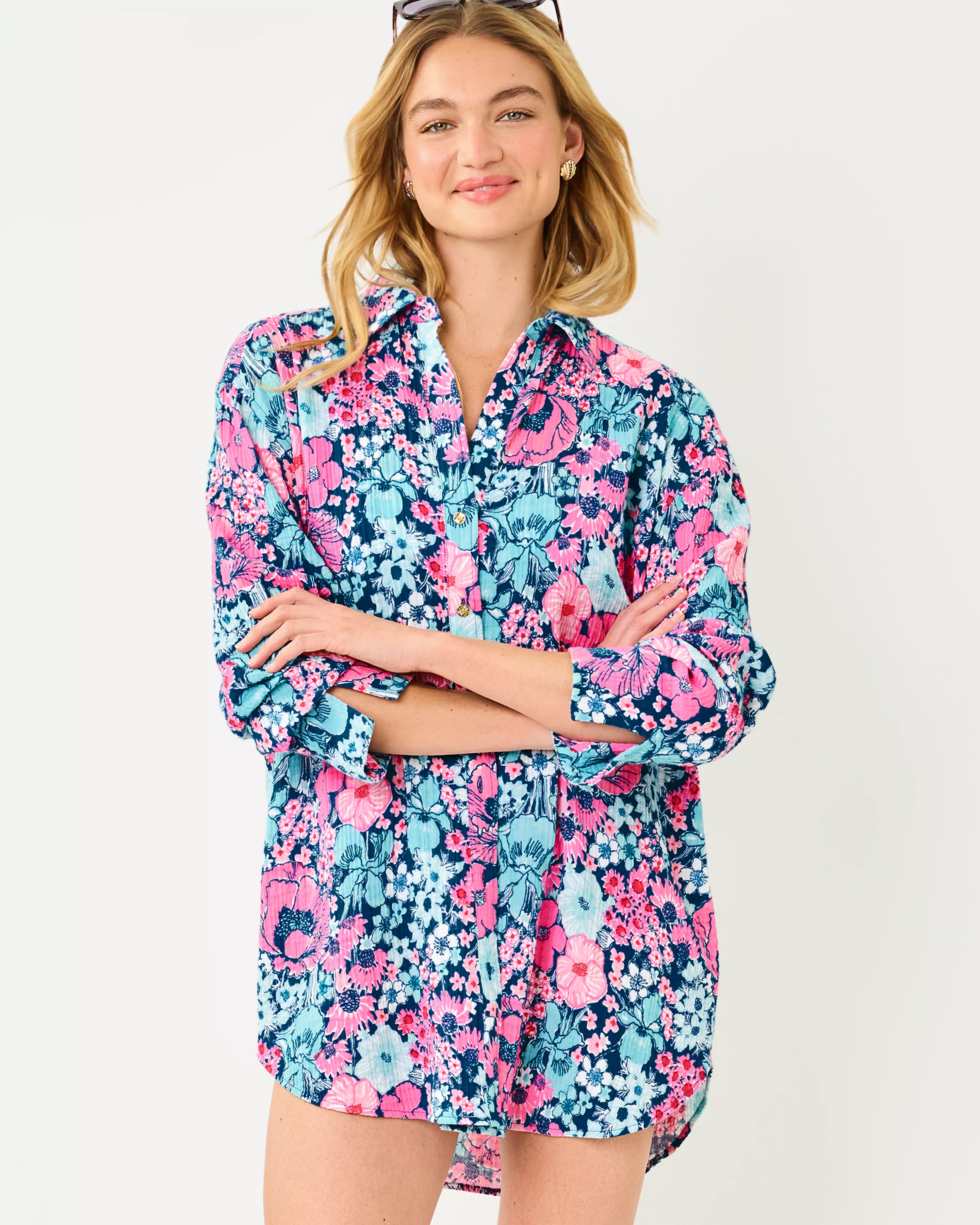 Kwitney Long Sleeve Cotton Cover-Up | Lilly Pulitzer