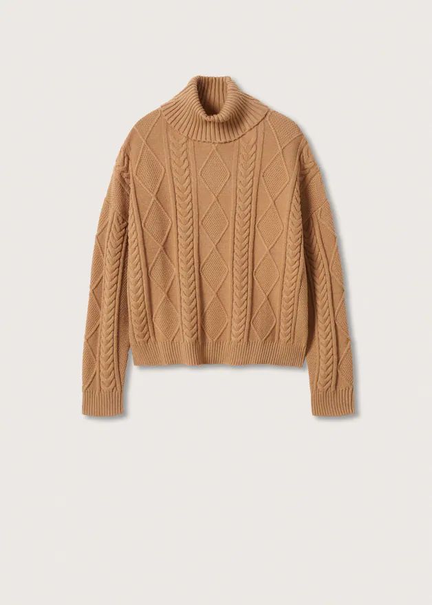 Herringbone knit sweater | MANGO (UK)