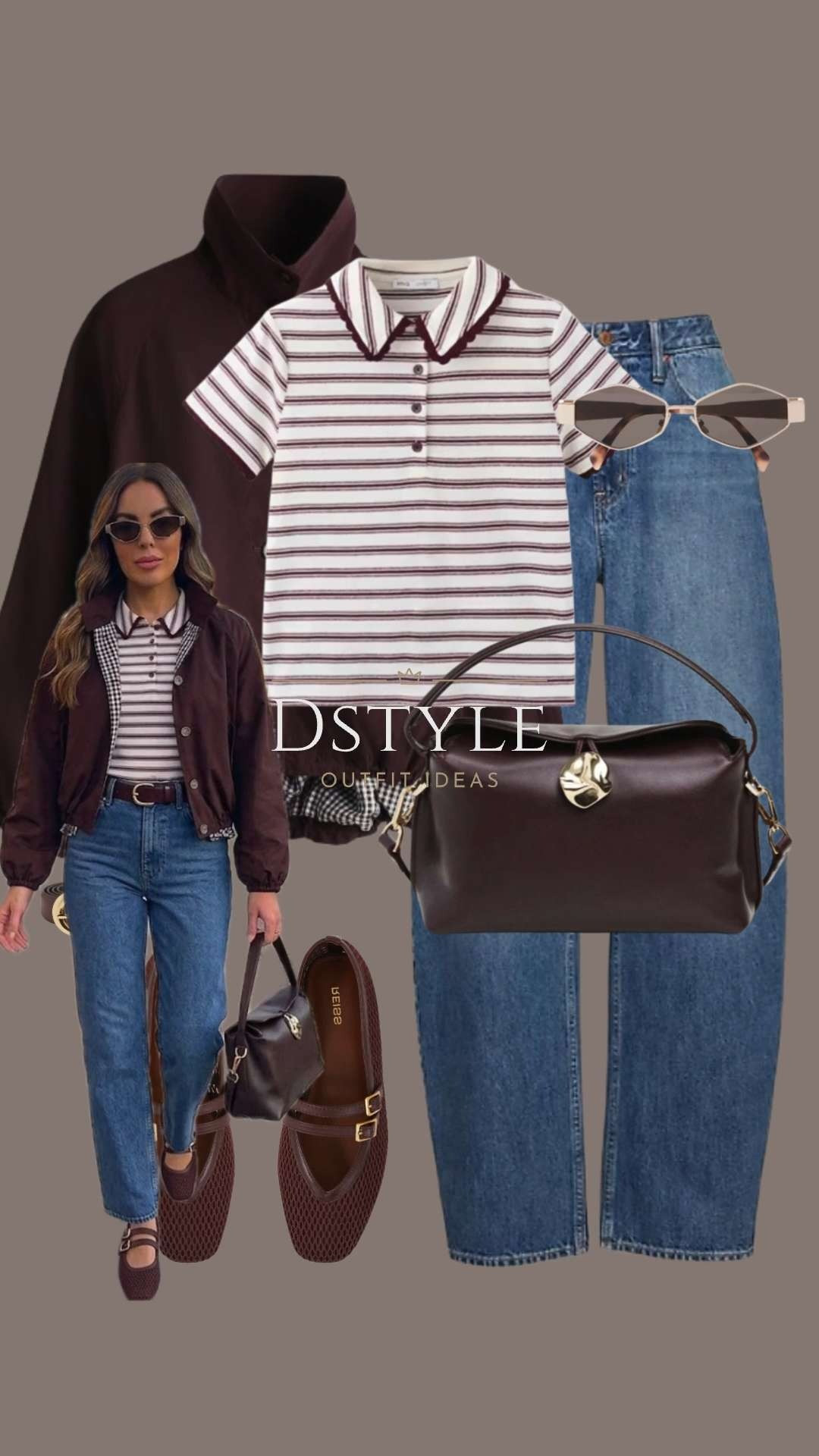Nothing feels more like a chic wine country weekend than these rich burgundy and espresso tones. 🍇 This look is all about that "old money" vibe—pairing a preppy striped polo with a deep merlot bubble-hem  jacket and my favorite straight-leg denim.

Burgundy outfit ideas, preppy chic style, Napa Valley fashion, Mary Jane mesh flats, California fall style, LTK holiday finds, quiet luxury aesthetic 

 

#LTKootd
