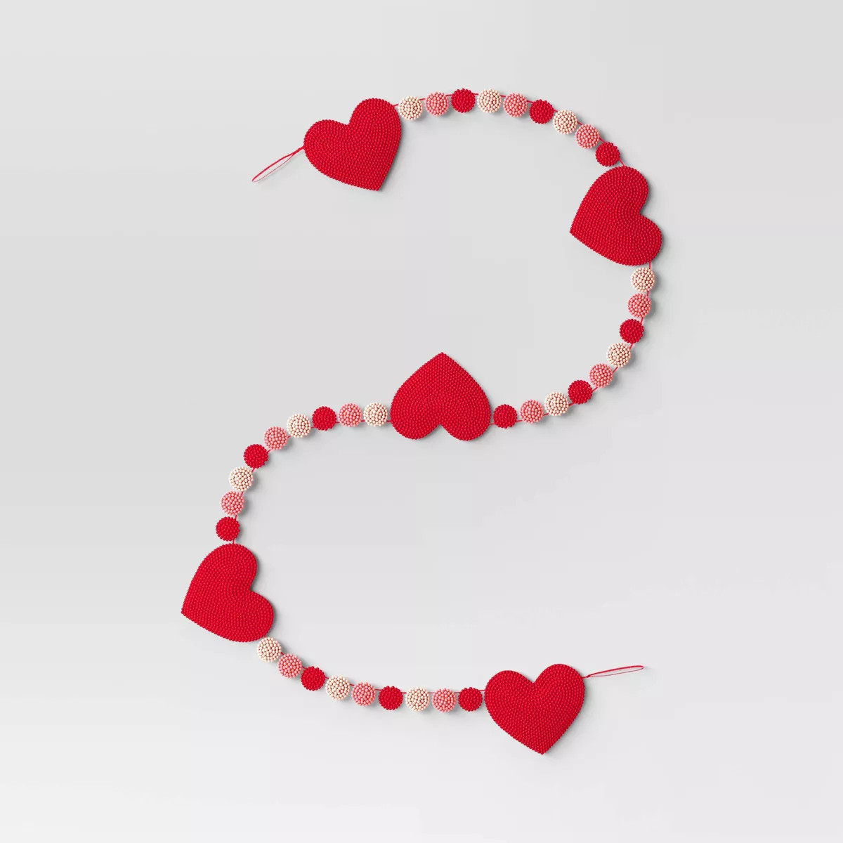Beaded Heart Valentine's Garland - Threshold™ | Target