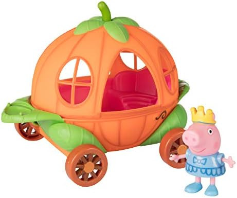 Peppa Pig Little Vehicle Carriage Play Set - Includes A Pumpkin Carriage and Princess Peppa Toy Figu | Amazon (US)