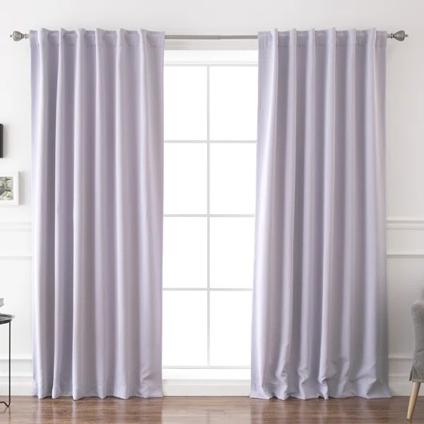 Bantam Solid Blackout Thermal Rod Pocket Curtain Panels (Set of 2) | Wayfair North America