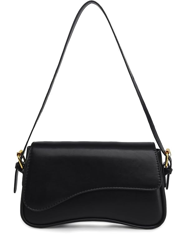 Shoulder Bag for women Clutch Purse Handbag PU Leather Tote Bag with 2 Removable Straps and Zippe... | Amazon (US)