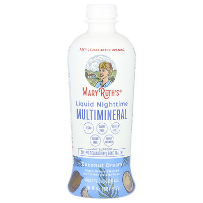MaryRuth's, Liquid Nighttime Multimineral, Coconut Dream, 30 fl oz (887 ml) | iHerb