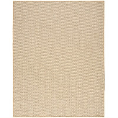 Nourison Courtyard Geometric 9' x 12' Natural Outdoor/Indoor Area Rug | Target