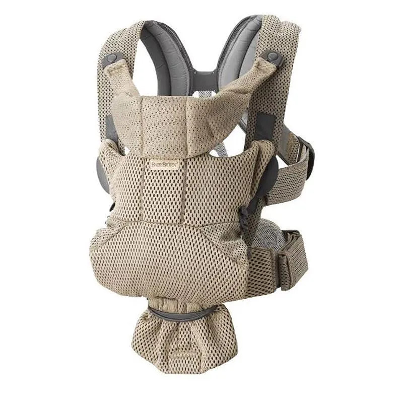 BabyBjorn Baby Carrier Free, 3D Mesh, Grey beige | REBEL (formerly Rebelstork)
