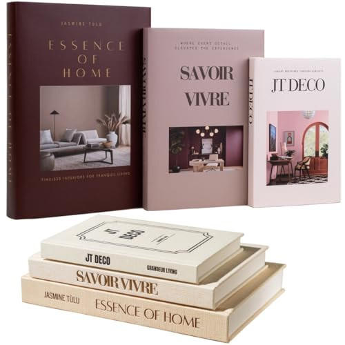 Decorative Books for Coffee Table - Faux Books for Decoration - Fake Books for Table Decor - Decor Books - Removable Covers - Coffee Table Decorative Book | Amazon (US)