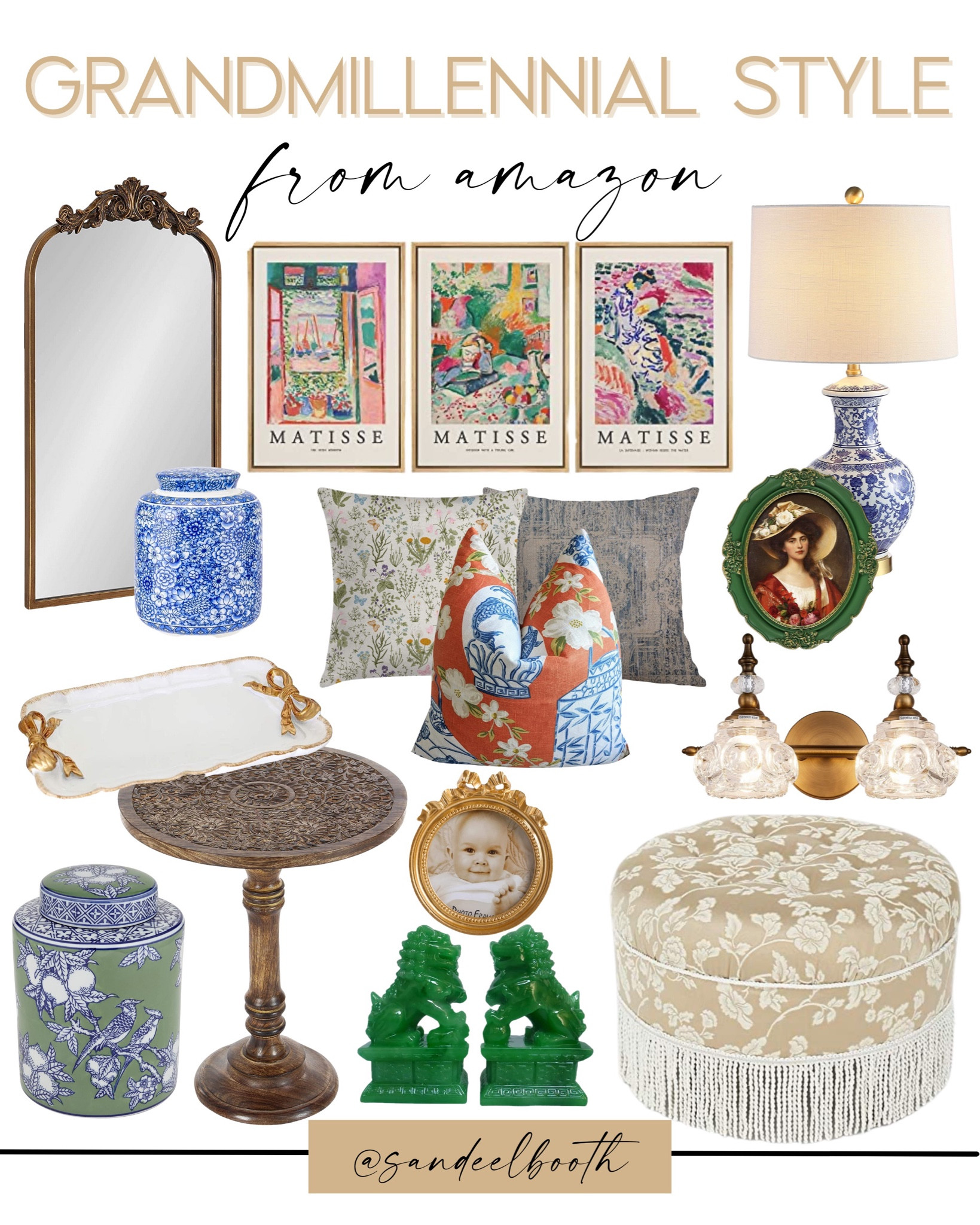 grand millennial style for your home / grand millennial home accents / grand millennial home furniture/ grand millennial home finds from amazon / affordable home decor from amazon 

#LTKstyletip #LTKhome #LTKSeasonal