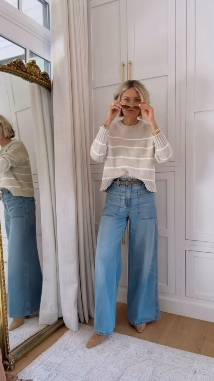 An easy sweater and jeans that can be a fail safe look for fall! They are both so comfortable too! Wearing S/2!

Loverly Grey, sweater, fall outfit, wide leg jeans, Target, quince, fall staples 

 

#LTKSeasonal
