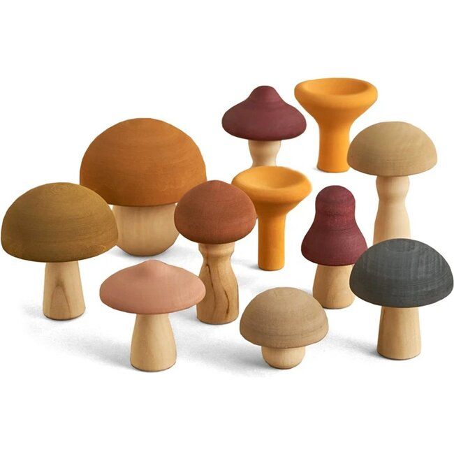Wooden Mushroom Set - Kids Toys | Raduga Grëz from Maisonette | Maisonette