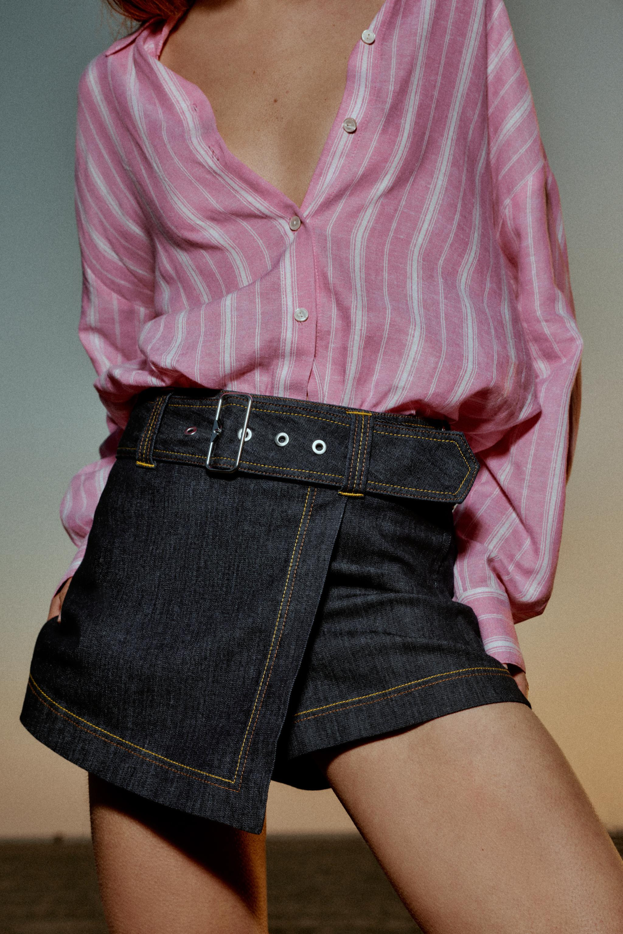 Z1975 WRAP SKORT WITH BELT | Zara US