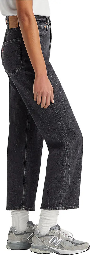 Ribcage Acid Wash High Waist Ankle Straight Leg Jeans | Nordstrom