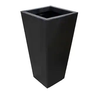 Tierra Verde Sonata 17.8 in. x 36 in. Slate Rubber Self-Watering Planter-MT5100216CM - The Home D... | The Home Depot