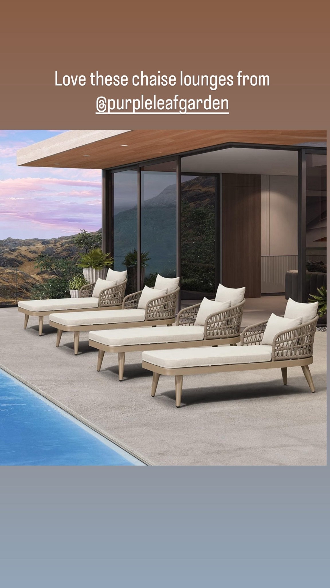 These are the outdoor chaise lounges I got from Purple Leaf on Amazon! 

They come with a base cushion plus two back cushions. I love this “champagne” color.

#LTKHome