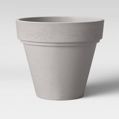 Recycled Double Lip Planter Gray - Threshold™ | Target