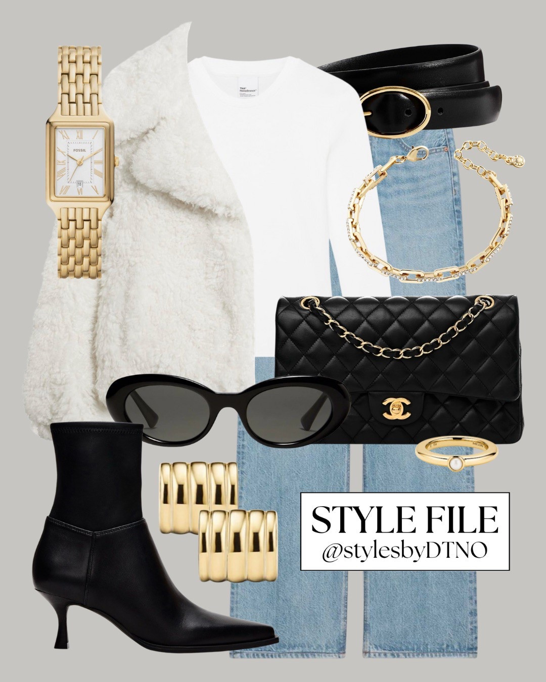 Styling a white Sam Edelman faux fur jacket with a long sleeve jersey top, Aritzia high rise jeans, Steve Madden kitten heel ankle boots, and a pre owned Chanel quilted double flap bag (affordable alternatives are listed below)

Tags: Winter Outfit, Minimalist Fashion, Capsule Wardrobe 2026, Elevated Chic, Look For Less, Outfit Ideas, Neutral Fashion, Quiet Luxury Style, High Street Fashion, Wardrobe Essentials, Effortless Style, 

#LTKSeasonal #LTKootd