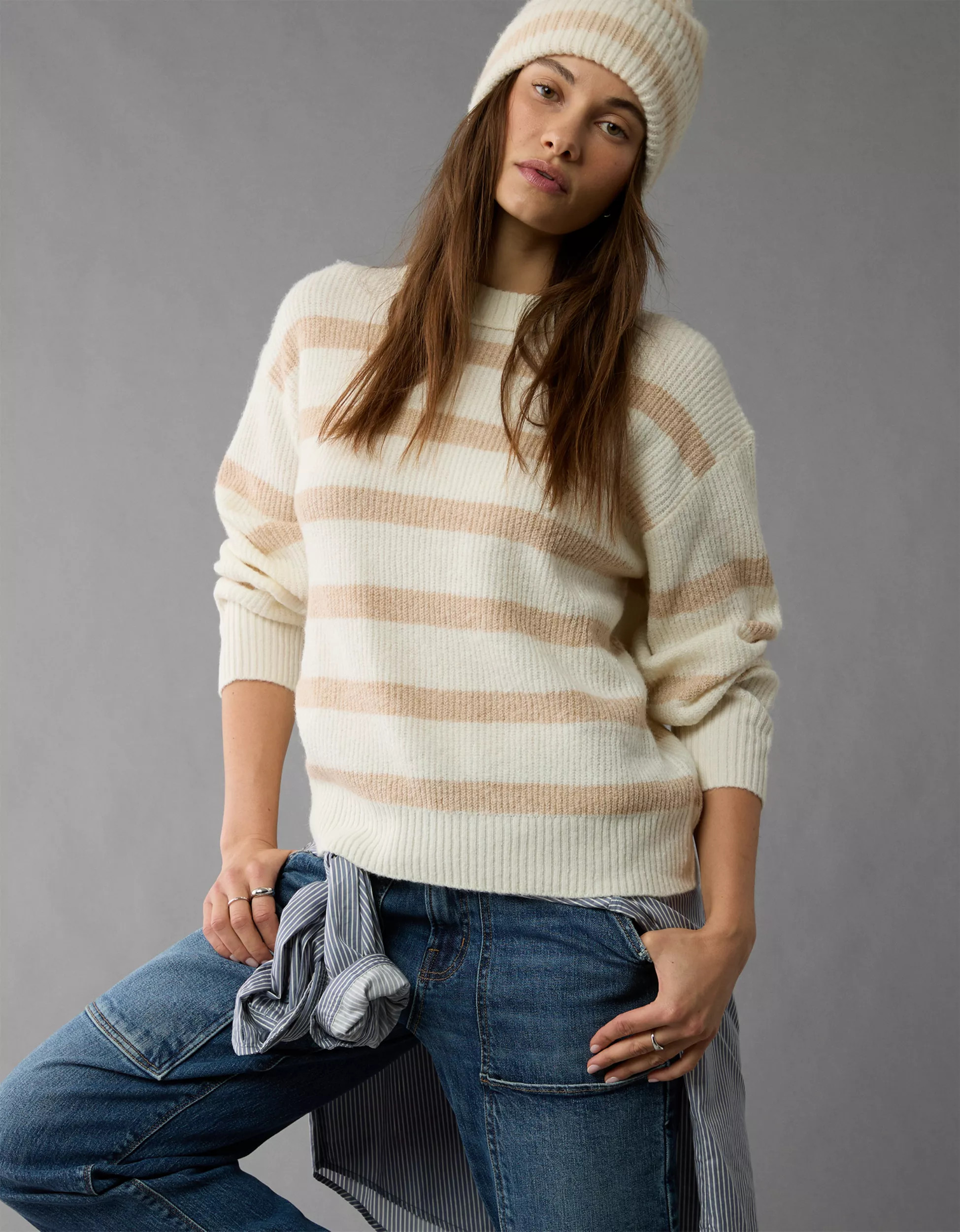 AE Whoa So Soft Crew Neck Sweater | American Eagle Outfitters (US & CA)