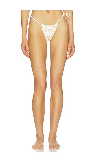 Montce X Elsa Hosk Brasil Side Tie Bikini Bottom in Cream. - size L | Revolve Clothing (Global)