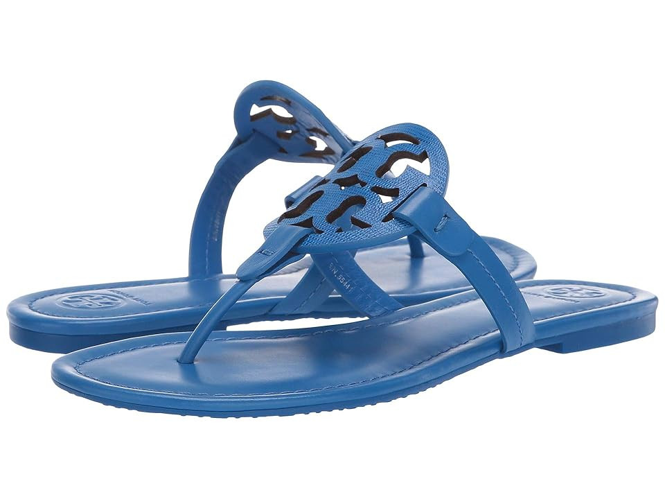 Tory Burch Miller Flip Flop Sandal (Bright Tropical Blue/Bright Tropical) Women's Shoes | Zappos