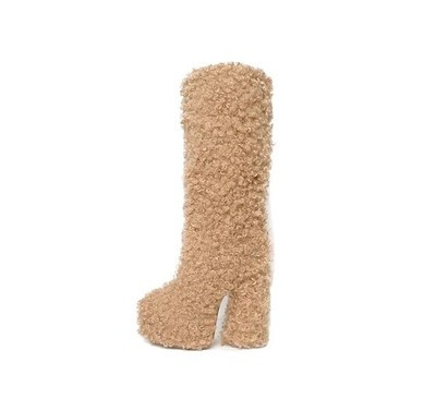 ZEMETA Teddy Boots (Tan / Beige Color) Size 9.  **new and unworn**  | eBay | eBay US