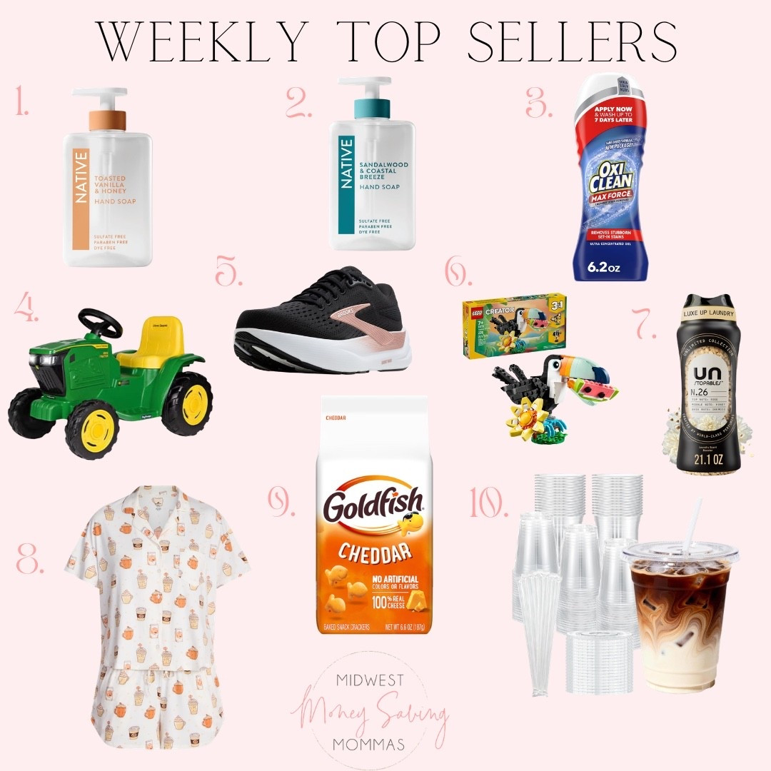 Weekly top sellers

Best sellers  hand soap  laundry detergent toys sneakers pajamas snacks home

#LTKmomlife #LTKSeasonal #LTKHome